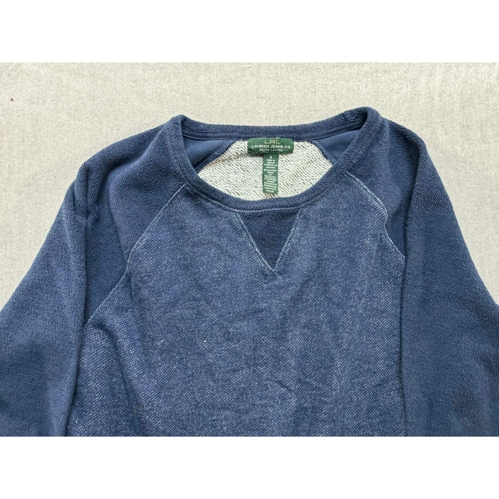Lauren Ralph Lauren Pullover Sweater Blue Cotton‎ Viscose Blend Size Small